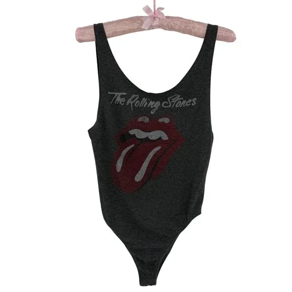 Daydreamer Rolling Stones Graphic Bodysuit | Rock Grunge Streetwear Y2K 90s S - Picture 3 of 15